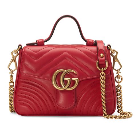 gucci gg marmont red|Gucci red leather marmont.